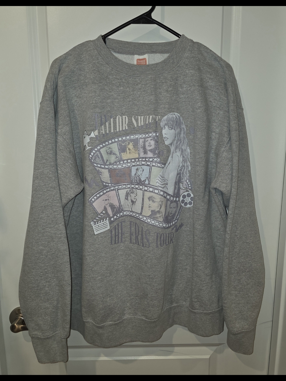 Taylor Swift The Eras Tour Grey Graphic Sweatshirt